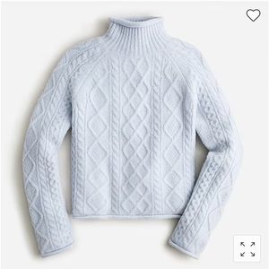 Cable-knit rollneck sweater